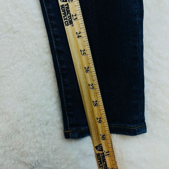 True Religion Halle Mid Rise Super Skinny Jeans Womens Size 27 Dark Wash Stretch - Picture 7 of 16